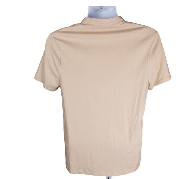 ASOS Design Mens Tan Knit High Neck Button Down Shirt M - Picture 6 of 7